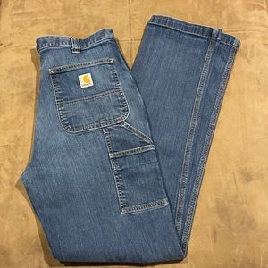 Mens Carhartt Relaxed Straight 34 34x36 Jeans